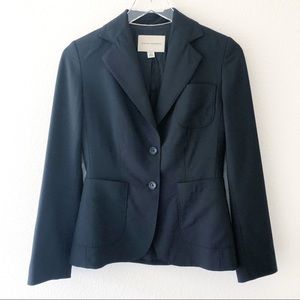 Banana Republic black wool blend blazer